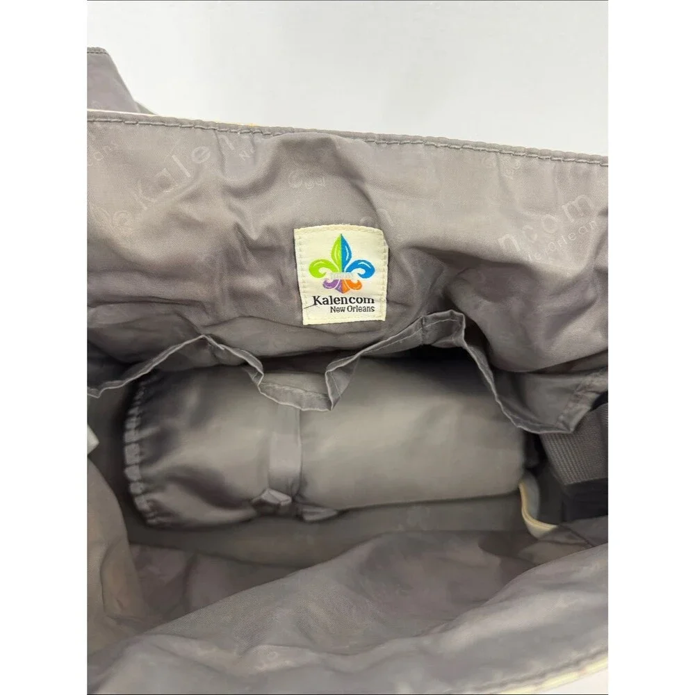 Kalencom Multicolor ChevronPrint Baby Diaper Bag w Buckle Strap & Changing Pad
